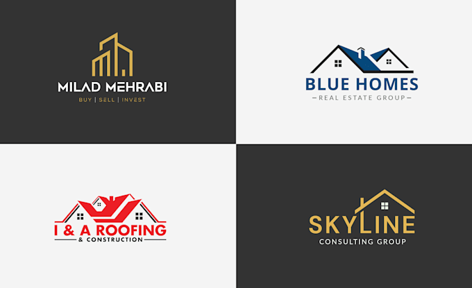 Gig Preview - Do construction property real estate logo design in 24 hours