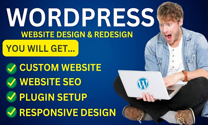 Gig Preview - Create build revamp wordpress website design redesign website development