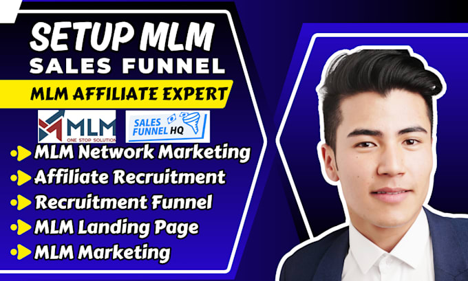 Gig Preview - Setup mlm sales funnel mlm affiliate recruiting funnel mlm network marketing