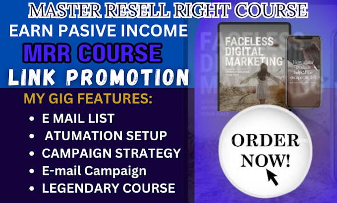 Gig Preview - Automate master resell right course with high converting funnel, email marketing