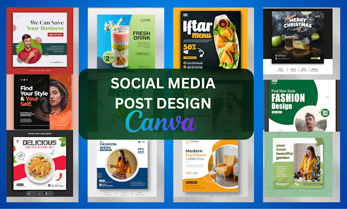 Bestseller - design social media post, flyers, logo, ads or anything in canva