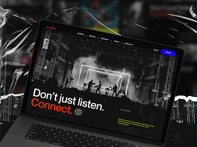 Gig Preview - Design a stunning website for music artist, dj and music band