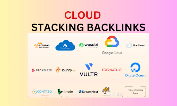 Gig Preview - Create dofollow cloud stacking backlinks for higher rankings