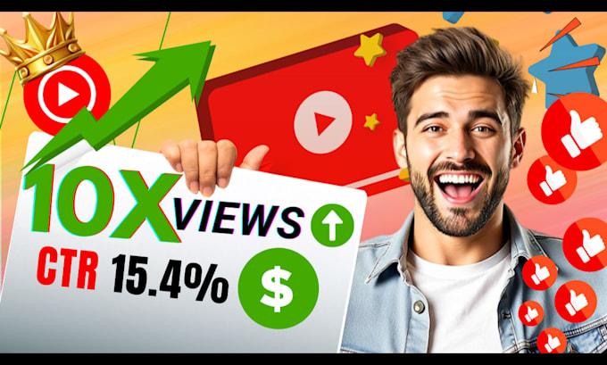 Bestseller - design attractive clickbait youtube thumbnail