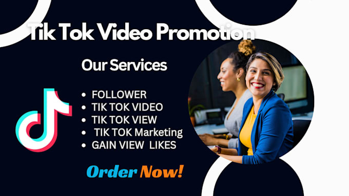 Gig Preview - Grow and promote your tiktok account organically