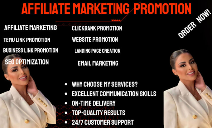 Gig Preview - Organic website promotion, clickbank affiliate link promotion