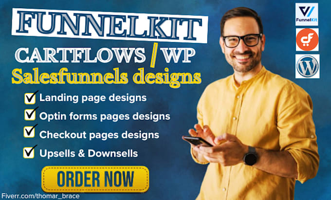 Gig Preview - Woocommerce cartflows funnelkit salesfunnel landing page,checkout redesign fix