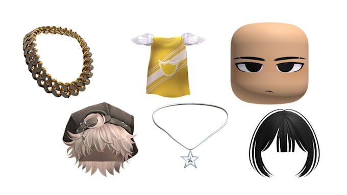 Gig Preview - Make your roblox ugc, hair, accessories, clothes assets weapons for your store