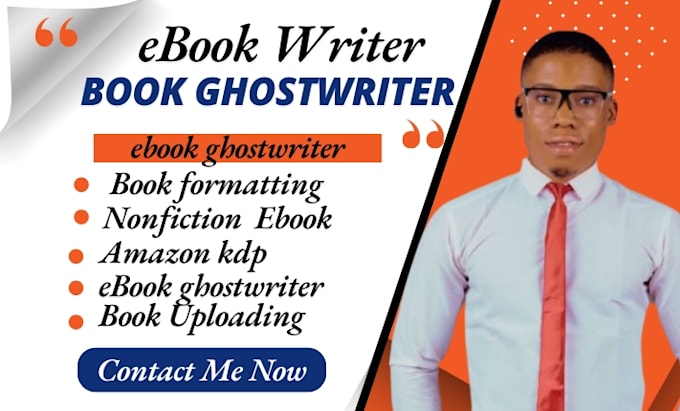 Gig Preview - Ebook ghostwriter ebook writer nonfiction ghostwriter book formatting amazon kdp