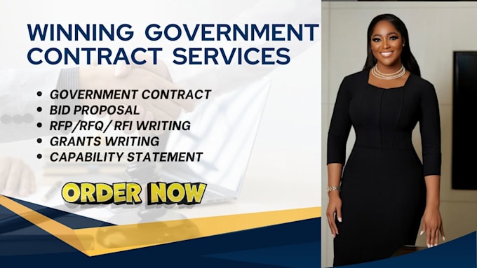 Gig Preview - Write rfp rfq rfi government contract bid proposal win grant research