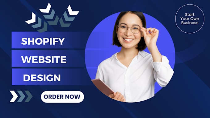 Gig Preview - Design shopify website design shopify store design shopify redesign website