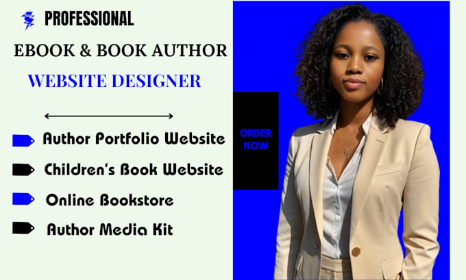 Gig Preview - Build book author website course website ebook website children book website