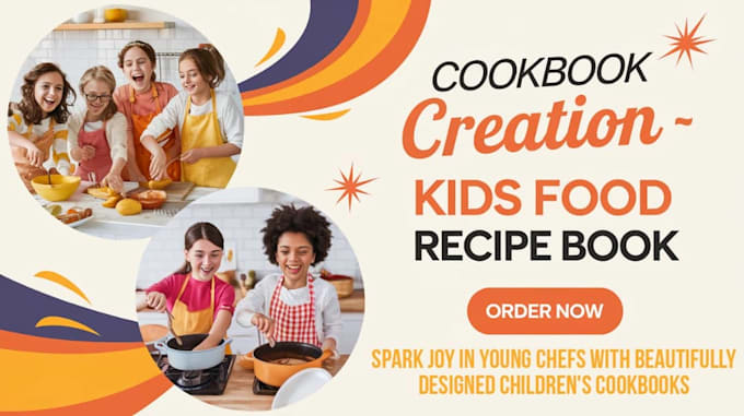 Gig Preview - Be recipe book writer kid cookbook ghost writer children ebook cookbook design