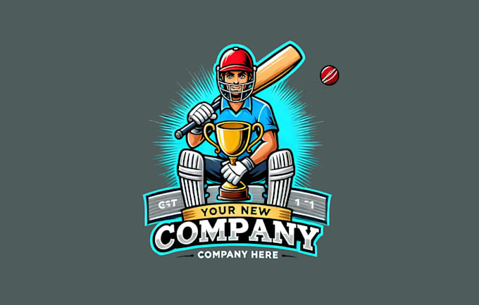 Gig Preview - Design cricket player with cup sport mascot logo within 1 day