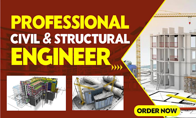 Gig Preview - Civil and structural engineering project task concrete steel structure