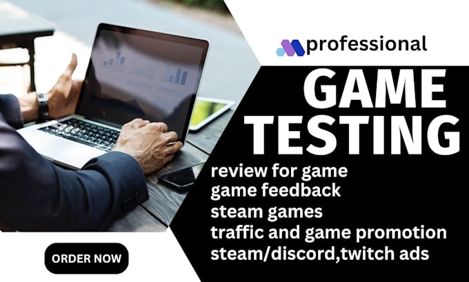 Gig Preview - Test, review your steam game on pc and mobile game, organic traffic, game ads