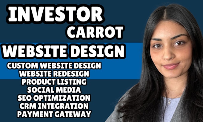 Gig Preview - Investor carrot website real estate investor website redesign landing page