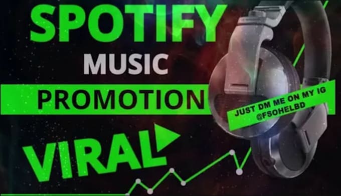 Gig Preview - Do spotify album promotion, spotify music track promotion