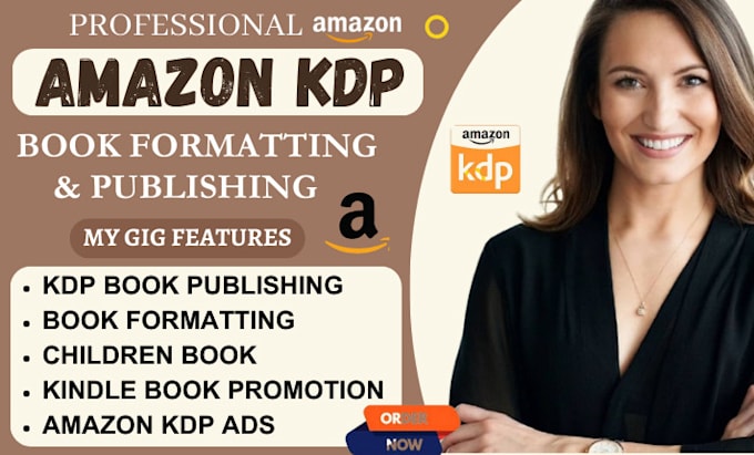 Gig Preview - Do amazon kdp book publishing, children book formatting, kindle book promotion