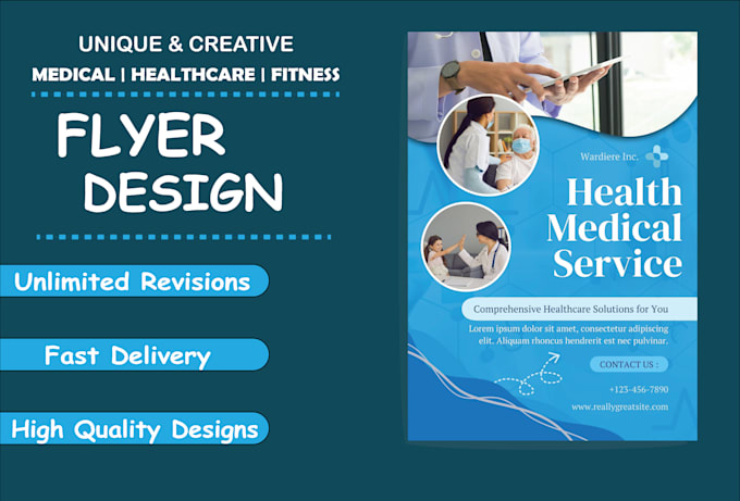 Gig Preview - Design medical, dental or fitness flyers with in 4 hours