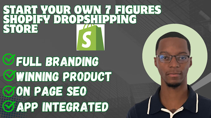 Gig Preview - Build and design high converting shopify dropshipping store or shopify website