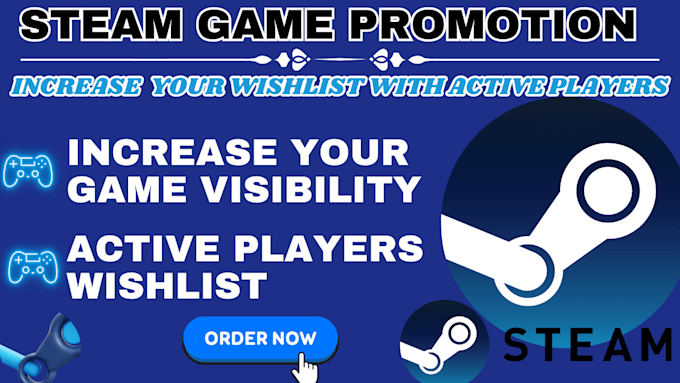 Gig Preview - Do steam game promotion to increase your game visibilities and wishlist on steam