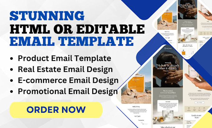 Bestseller - design stunning html email template editable email newsletter template