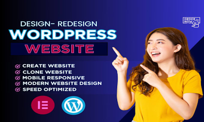 Gig Preview - Design duplicate clone revamp copy redesign and build wordpress website