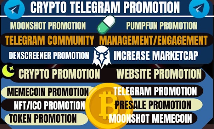 Gig Preview - Promote sol memecoin, token, crypto pump, telegram community to hit million mc