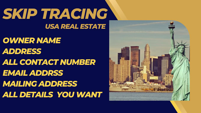 Gig Preview - Do real estate skip tracing