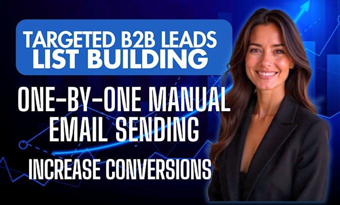 Gig Preview - Do b2b lead generation and manual one by one email sending from your email