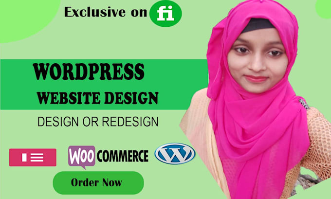 Gig Preview - Build redesign wordpress website  woocommerce website