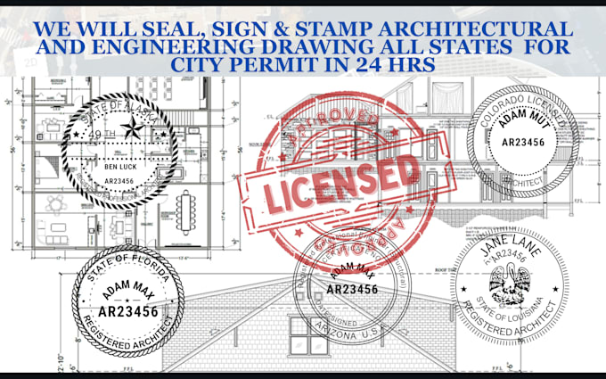 Bestseller - do pe stamp for architectural engineering drawing florida ohio utah california