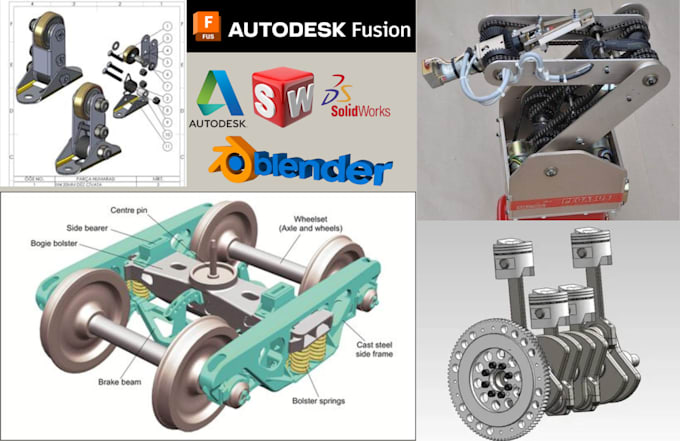 Bestseller - 3d cad design product rendering hard surface modeling stl solidworks fusion 360