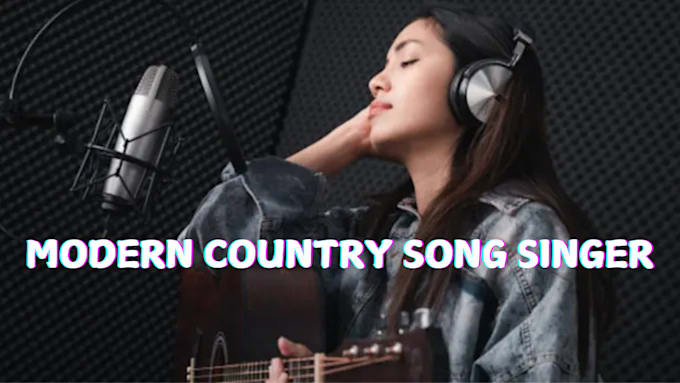 Gig Preview - Be your female country song singer modern country rock singer