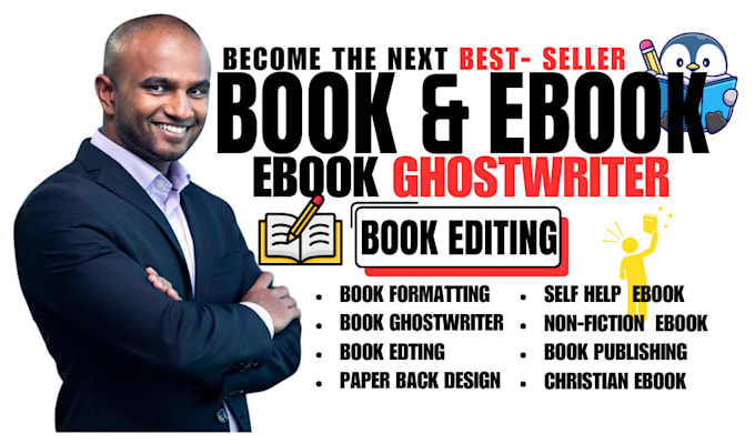 Gig Preview - Be KDP ebook writer book editor self help christian nonfiction ghostwriter