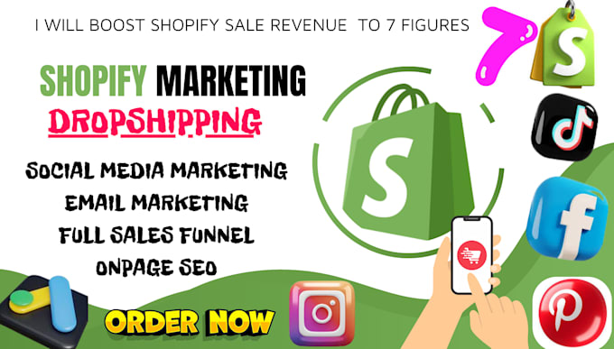 Bestseller - boost shopify dropshipping sales marketing shopify store promotion sales funnel