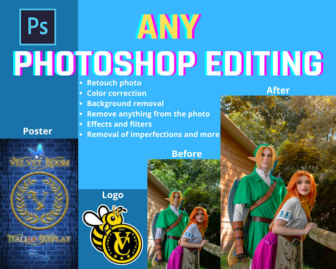 Gig Preview - Do the image editing in adobe photoshop for you