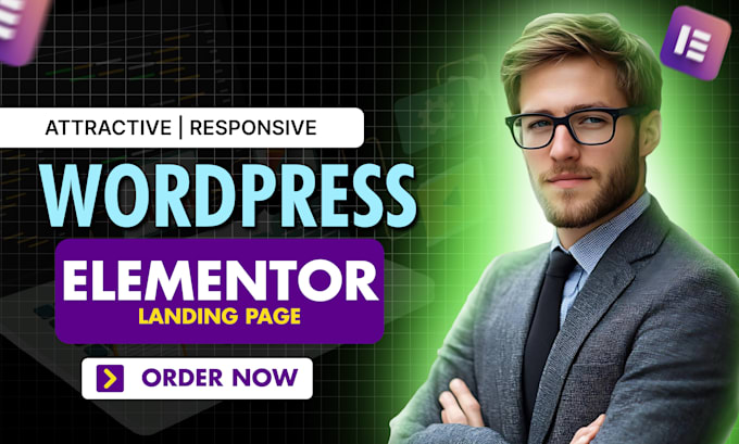 Gig Preview - Design wordpress business website landing page with elementor pro