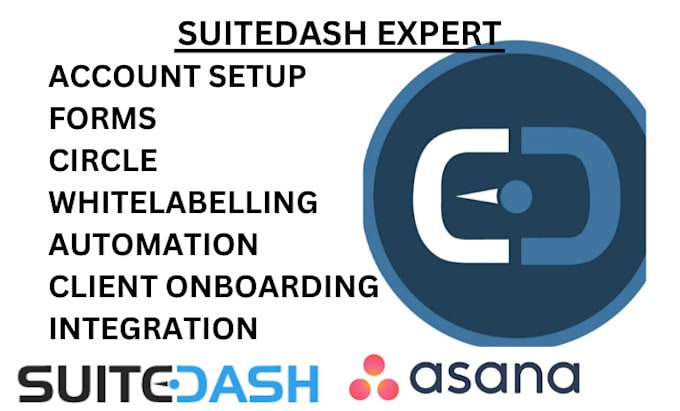 Gig Preview - Setup suitedash CRM automate customised client portal setup suitedash form asana