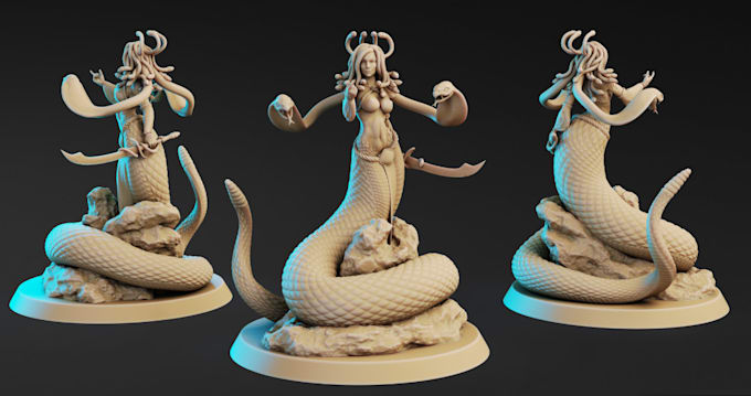 Gig Preview - Sculpt 3d model, action figure, statue and 3d character for printing, miniature