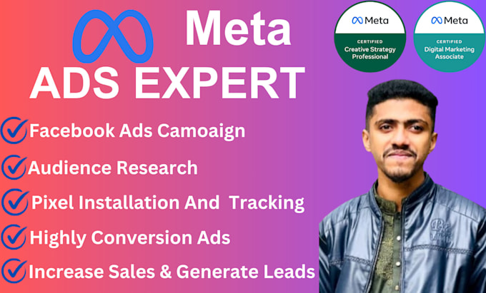 Gig Preview - Do meta facebook and instagram ads campaign, advertising, marketing