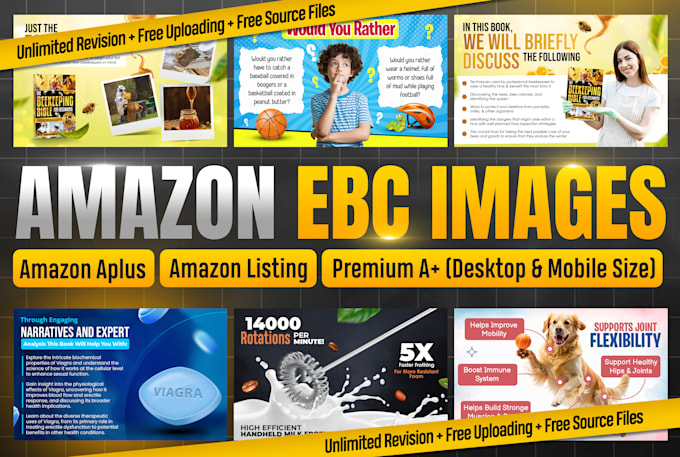 Bestseller - design stunning amazon enhanced brand content ebc a plus