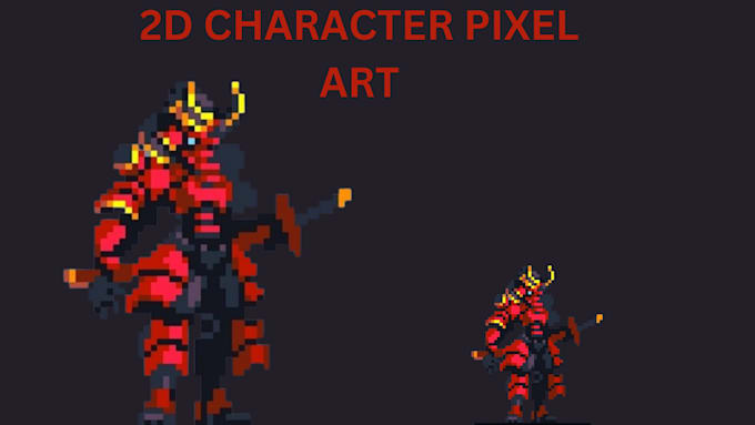 Gig Preview - Do pixel art character design,2d sprite sheet,voxel art character, 2d character