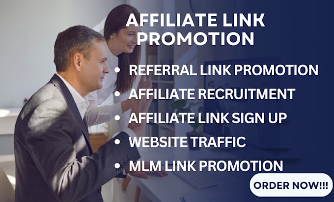 Gig Preview - Do affiliate link sign up referral link promotion link promotion recruitment