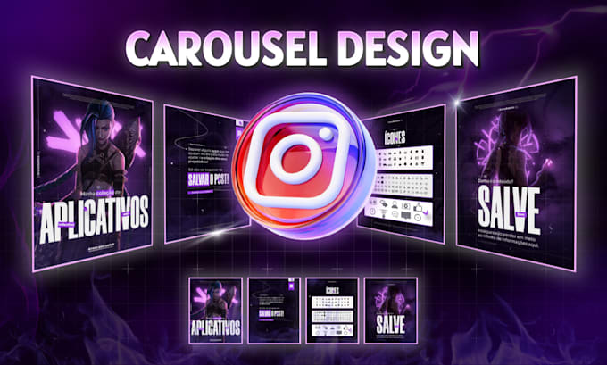 Gig Preview - Design attractive carousel for your instagram or linkedin