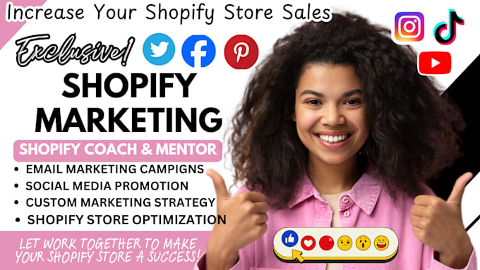 Gig Preview - Increase shopify sales, shopify store marketing, shopify store promotion