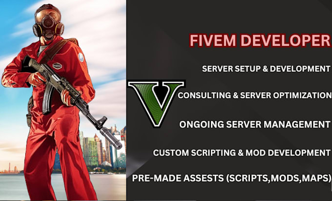 Gig Preview - Create qbcore fivem servers, vmenu, nopixel, esx