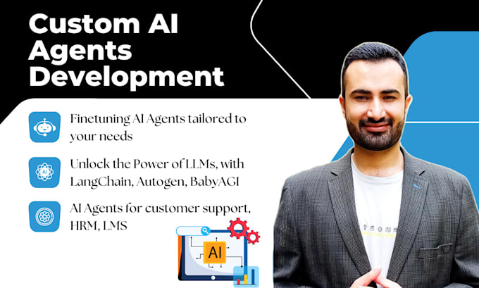 Gig Preview - Develop custom ai agents tailored to your business needs