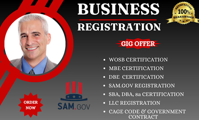 Gig Preview - Non profit business registration, sam gov, 501c3 mbe ein cage code uei mbe 8a